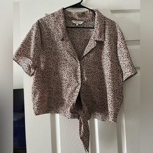 Asos Brave Soul London tie blouse